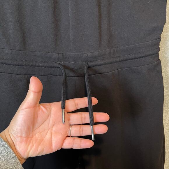 Patagonia Size Medium Women’s Organic Cotton Roaming‎ Jumpsuit Black - Picture 3 of 9